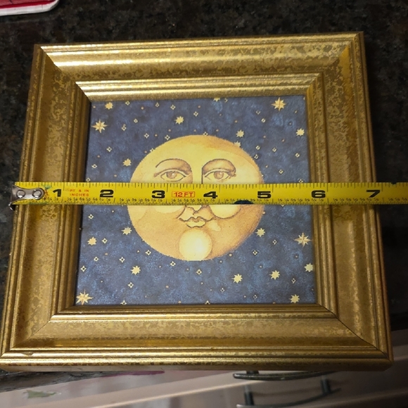 Gold Framed Moon Art - Picture 2 of 4